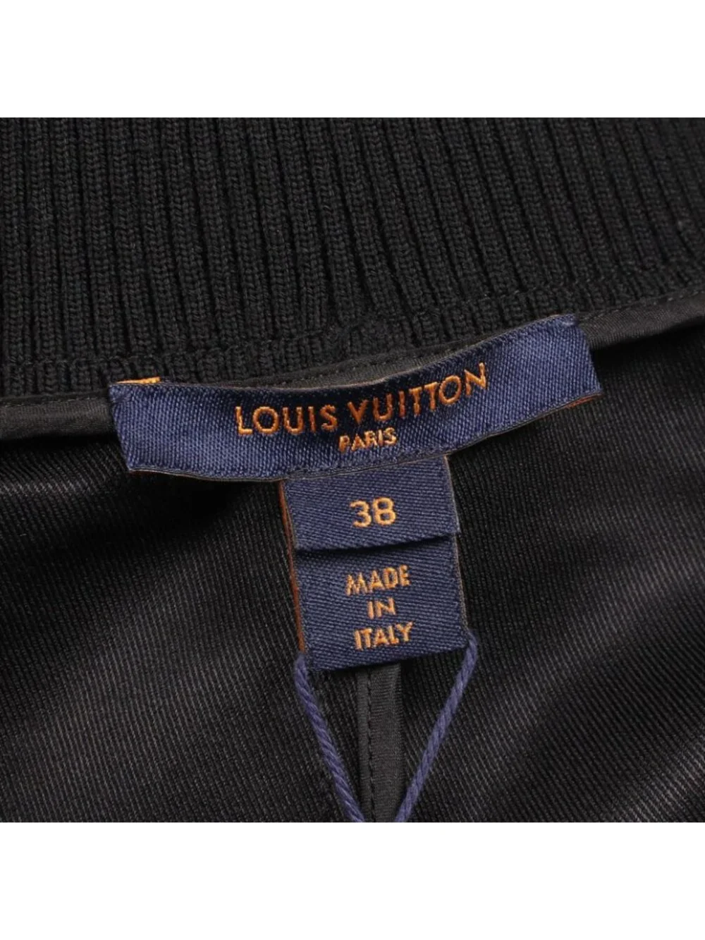 Louis Vuitton Dress Sporty Puff Sleeve Zip Up Nfx Wool Silk